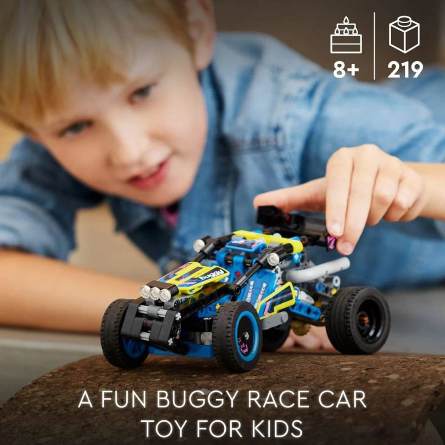 LEGO Technic 42164 Off-Road Buggy Racer Toy for Kids with Moving 4-Cylinder Engine & Working Suspension, Buildable Race Car Set for Boys and Girls Ages 8+
