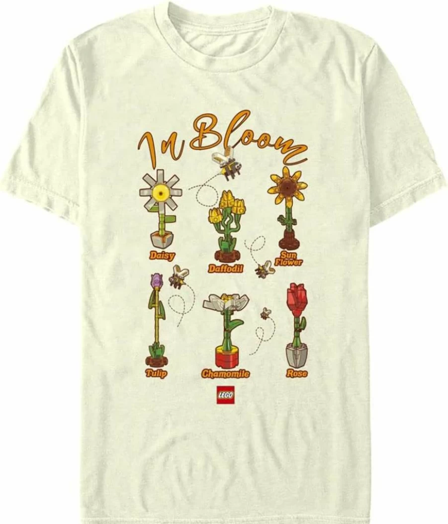 Fifth Sun Men's Lego-Inspired Short Sleeve Graphic T-Shirt with Textbook Design