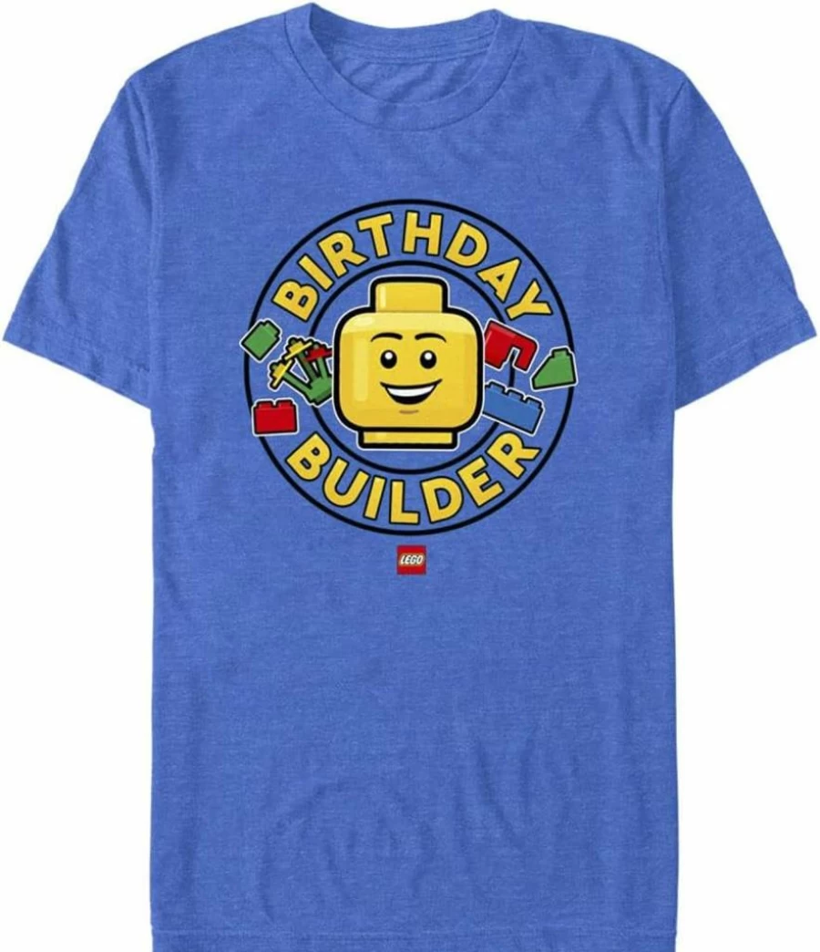 Fifth Sun Men's Lego Birthday Builder Graphic Short Sleeve T-Shirt