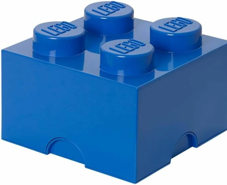 LEGO Brick 8 Stackable Storage Box - Aqua Organizer for Building Blocks - 19.69 x 9.84 x 7.09 Inches - Room Copenhagen Collection
