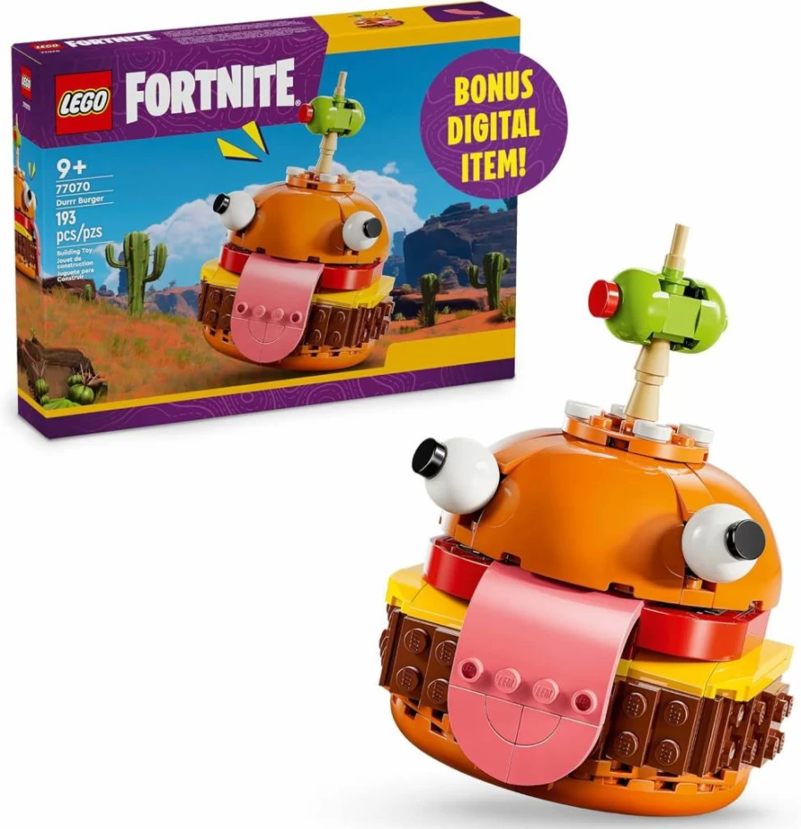 LEGO Fortnite Durrr Burger 77070 Building Kit - Collectible Display Model for Kids Ages 9+, Creative Gift for Gamers & Fans