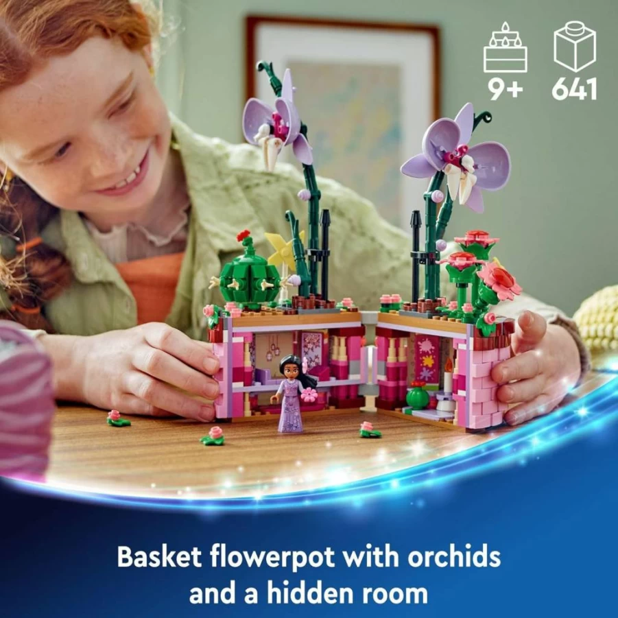 LEGO Disney Encanto Isabela's Buildable Orchid Flower Pot Toy with Mini-Doll, Creative Play and Display Set, Gift for Kids Ages 9+ (Set 43237)