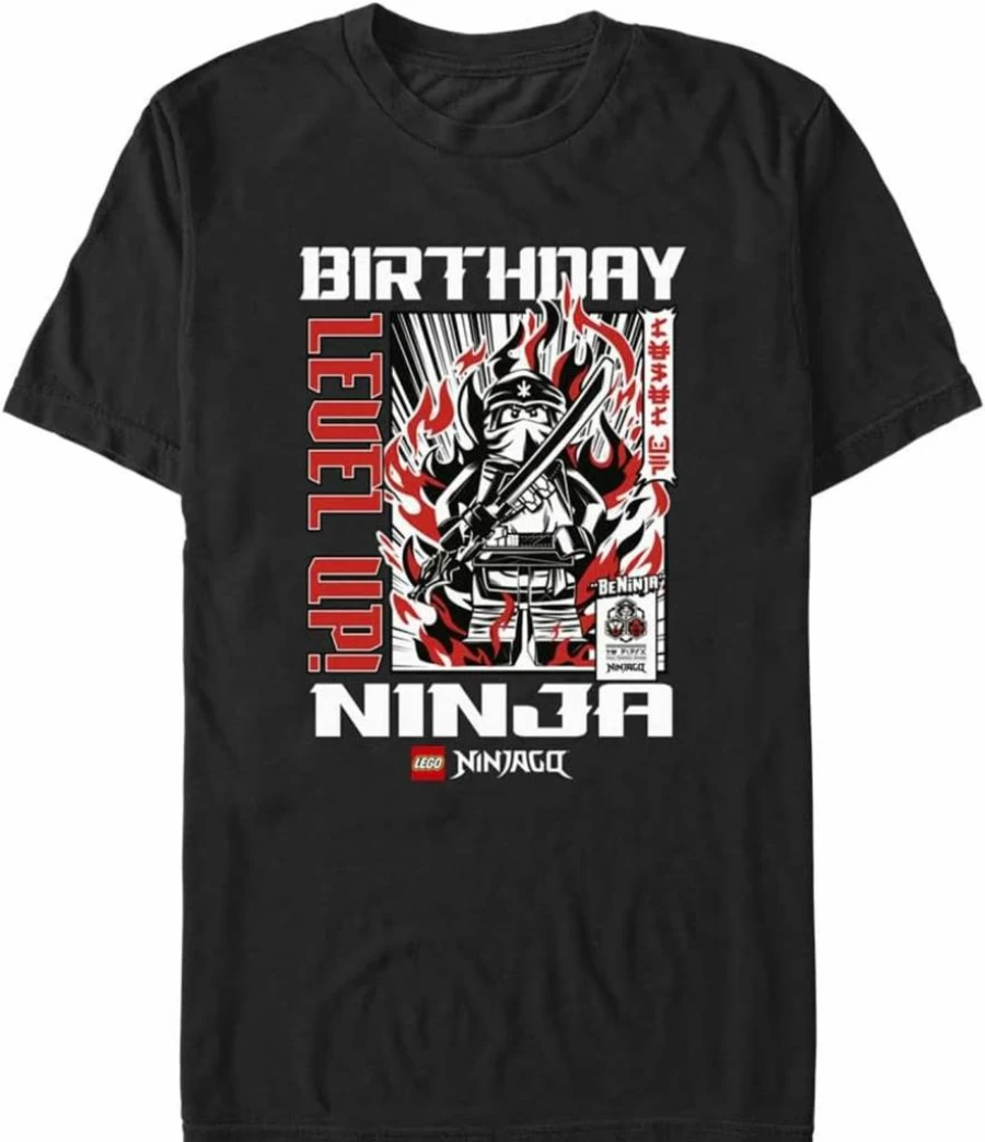 Fifth Sun Men's Lego Ninjago Ninja Themed Birthday T-Shirt - Short Sleeve Casual Tee