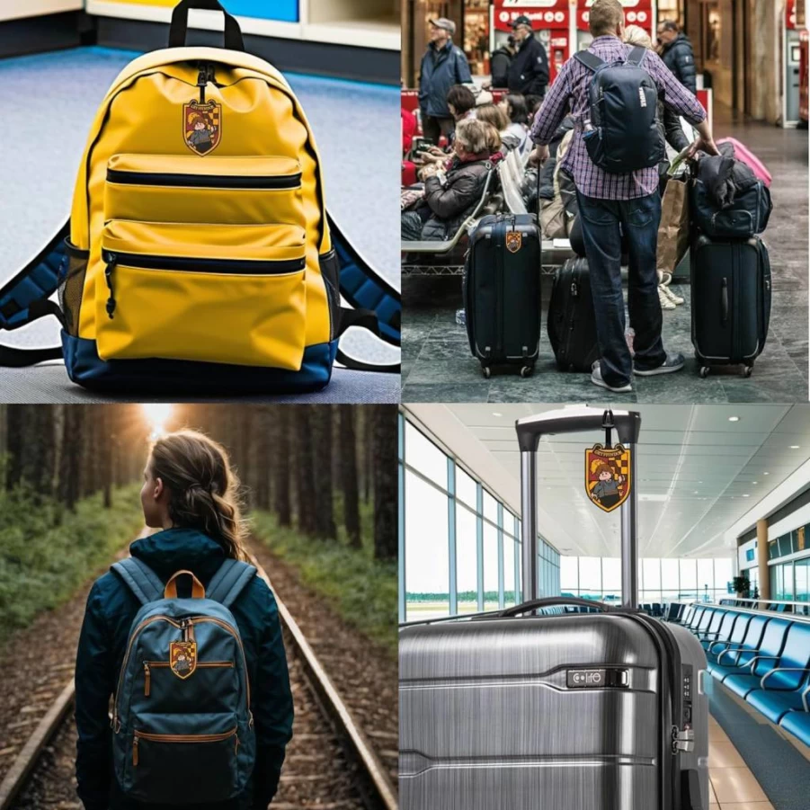 IQ Harry Potter Ron Weasley Silicone Luggage Tag - Travel Suitcase Backpack ID Label Gift for Fans (53253)