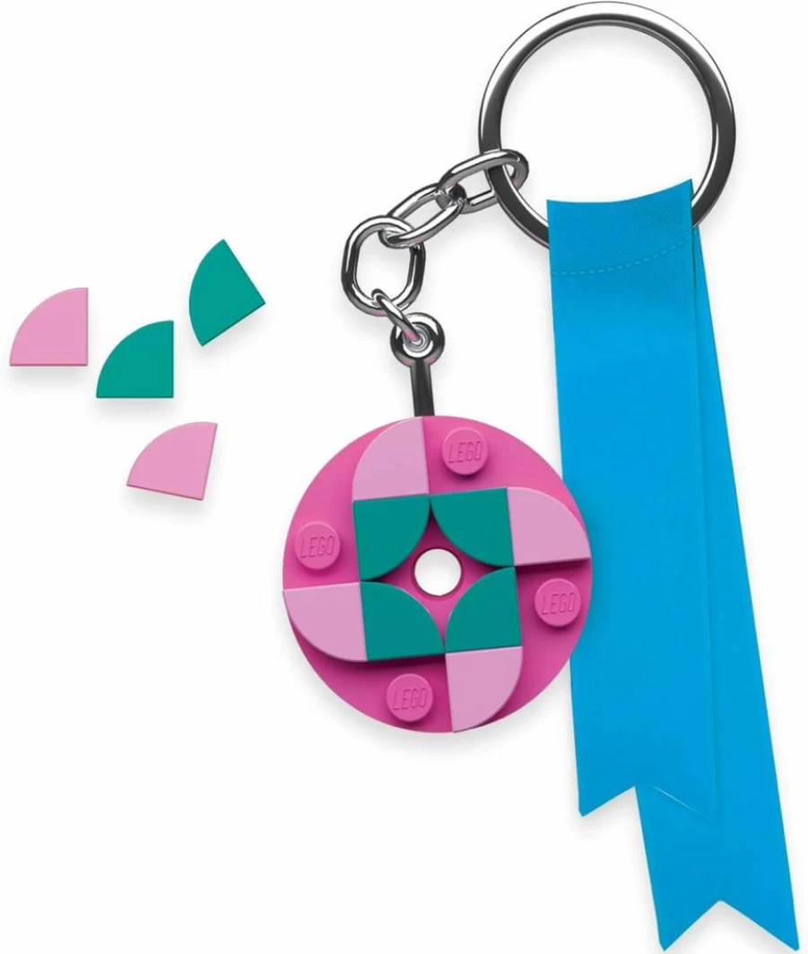 IQ DIY Lego Dots Keychain Craft Kit - Creative Homemade Birthday Gift for Kids, Fun Building Toys for Artistic Children
