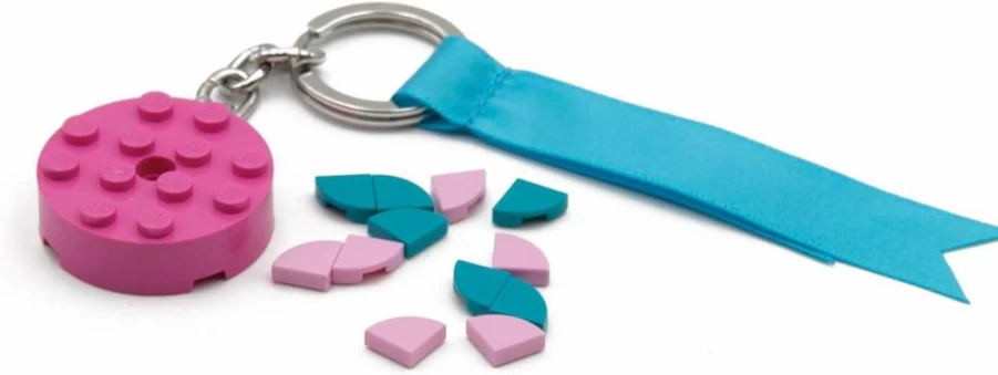 IQ DIY Lego Dots Keychain Craft Kit - Creative Homemade Birthday Gift for Kids, Fun Building Toys for Artistic Children