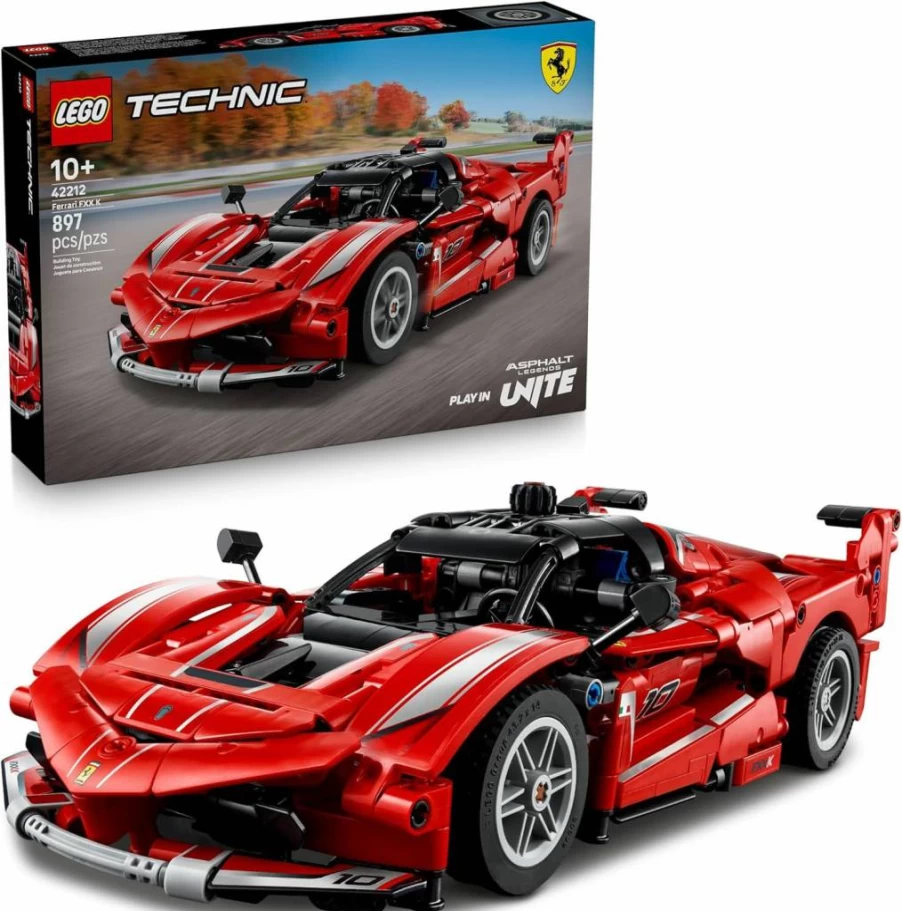 LEGO Technic Ferrari FXX K Race Car Model 42212 Building Kit for Kids Ages 10+, Creative Construction Toy for Boys & Girls, STEM Educational Gift for Birthday & Holidays