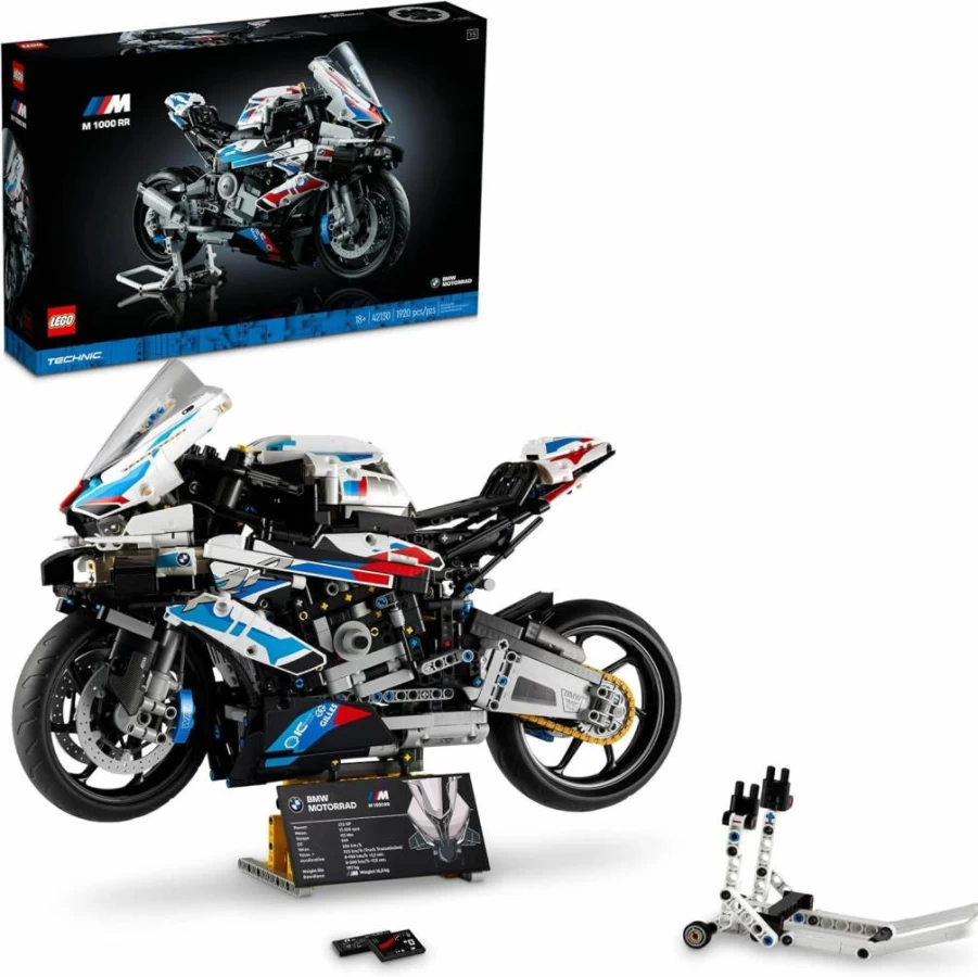 LEGO Technic BMW M 1000 RR 42130 Motorcycle Building Kit for Adults, Detailed Model Bike with Authentic Features, Collector’s Toy for Display, Perfect Gift for Motorcycle Enthusiasts