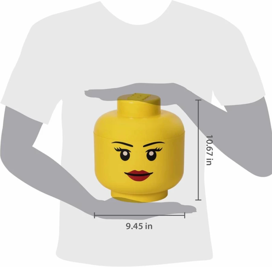 Room Copenhagen Lego Mini Doll Storage Head - 1 Pack Organizer for Lego Minifigures