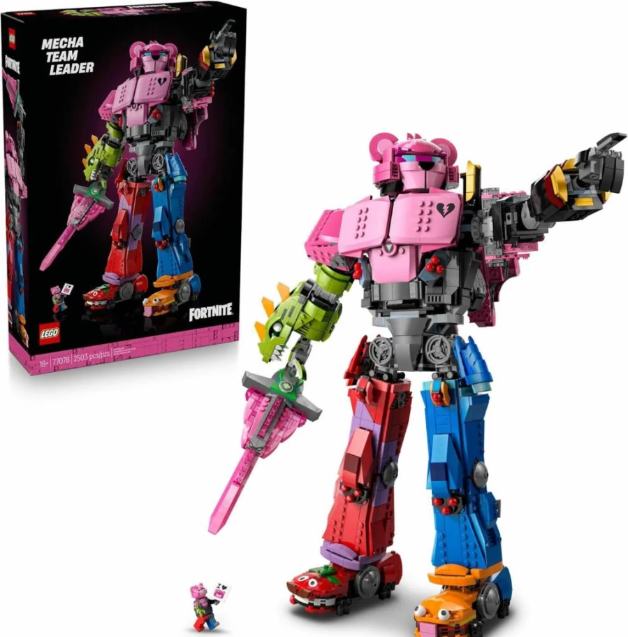 LEGO Fortnite Mecha Team Leader Building Set 77078 with Minifigure - DIY Kit for Adults, Gaming Room Decor, Creative Gift for Fortnite Fans