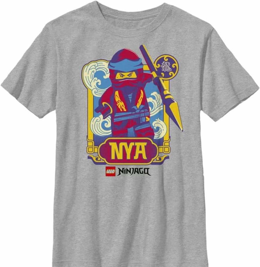 Fifth Sun Boys' Lego Ninjago Nya Graphic Short Sleeve T-Shirt for Kids