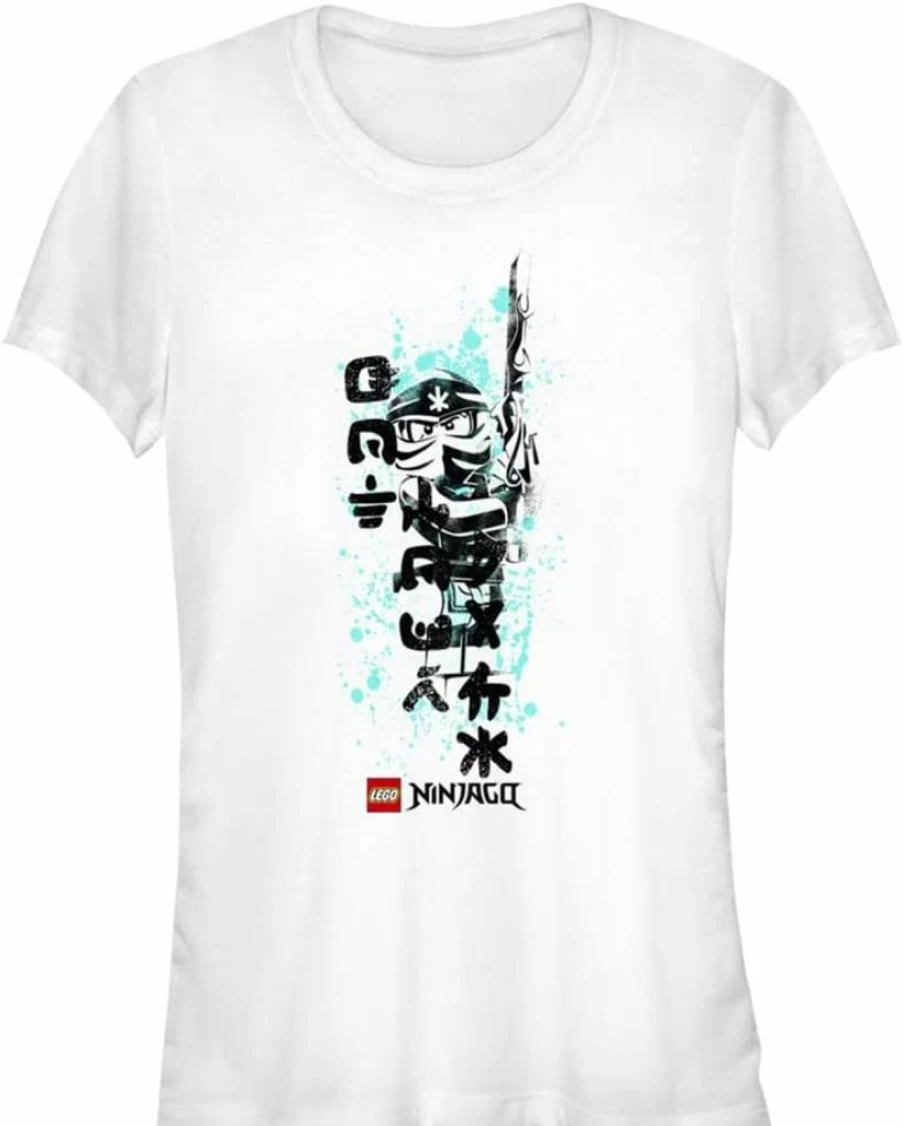 Fifth Sun Women's Lego Ninjago Graphic Short Sleeve Tee Shirt - Ninja Ink Design Junior's T-Shirt