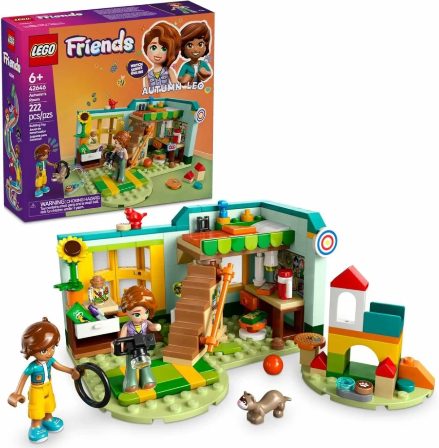LEGO Friends Autumn's Room Building Set 42646 - Creative Pretend Play Toy with 2 Mini Dolls, Ferret & Bird Figures - Best Gift for Kids Ages 6+ (Girls & Boys) - Fun Educational Birthday Present