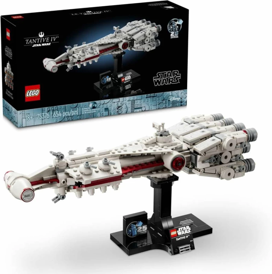 LEGO Star Wars Tantive IV 75376 Buildable Starship Model, 25th Anniversary Collectible Building Set for Adults, Creative Display Gift for Star Wars Fans