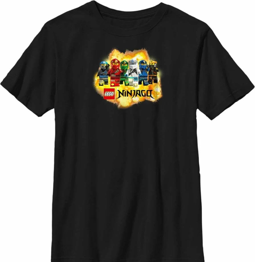 Fifth Sun Boys' Lego Ninjago Ninja Explosion Graphic Short Sleeve T-Shirt
