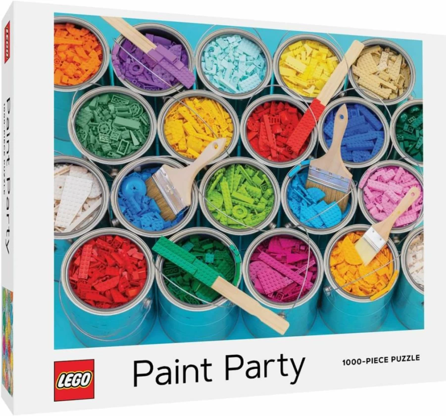 Room Copenhagen Lego Paint Party 1000-Piece Jigsaw Puzzle for Adults and Kids