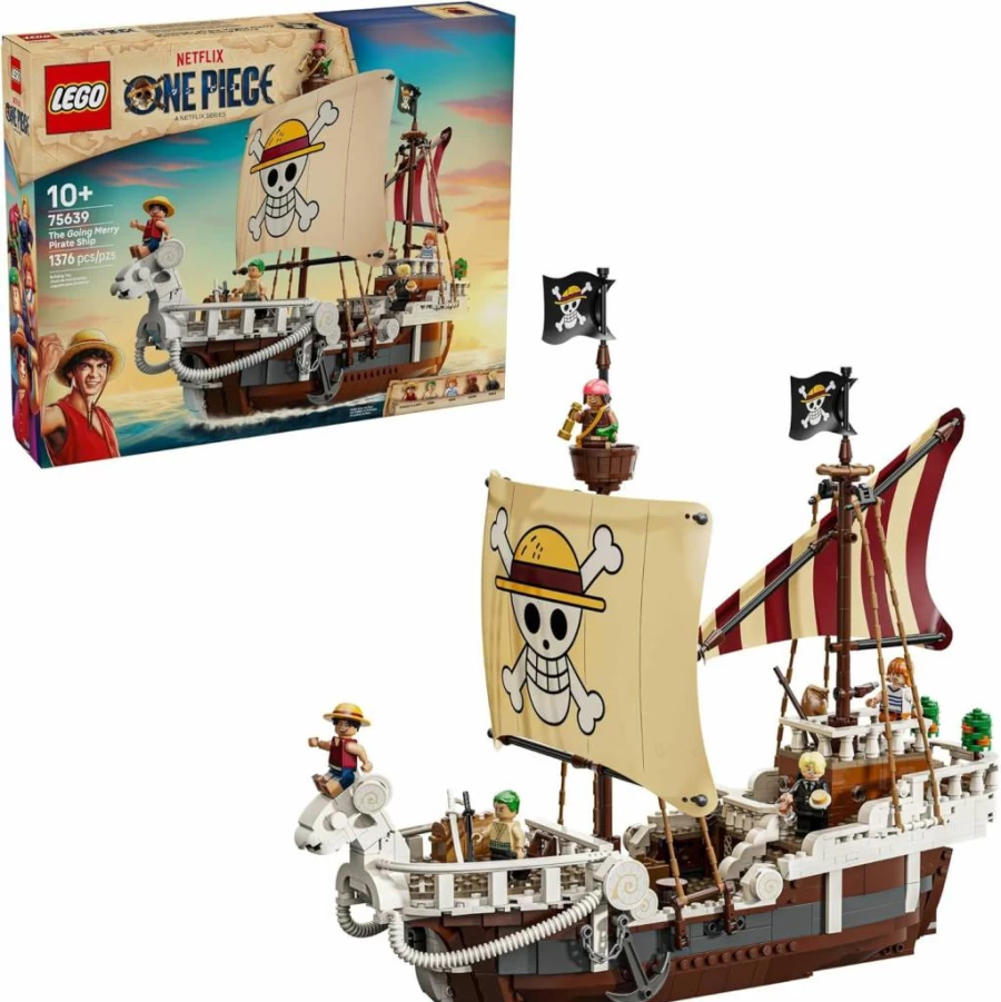 LEGO One Piece The Going Merry Pirate Ship 75639 Building Set with Straw Hat Crew Figures - Creative Construction Toy for Kids, Teens, and Anime Fans - Ideal Birthday Gift for Boys and Girls Ages 10+