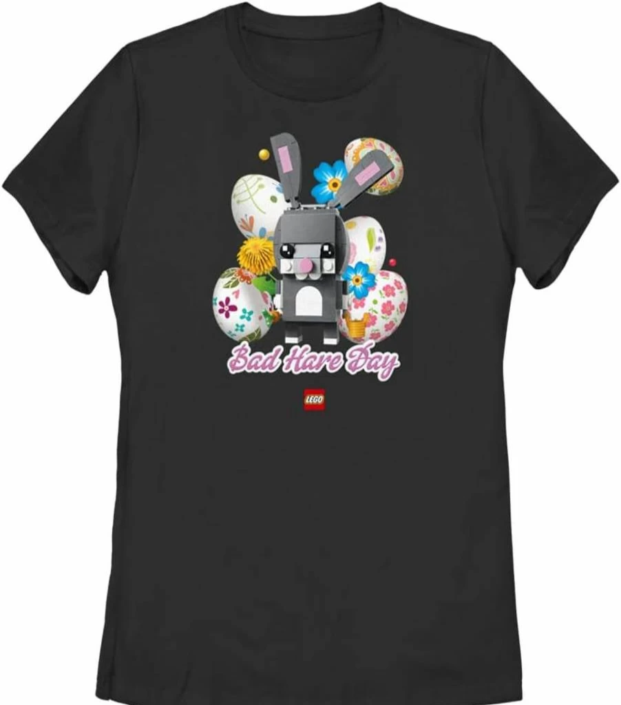 Fifth Sun Women's Short Sleeve Graphic Tee with Lego Iconic Hare Design
