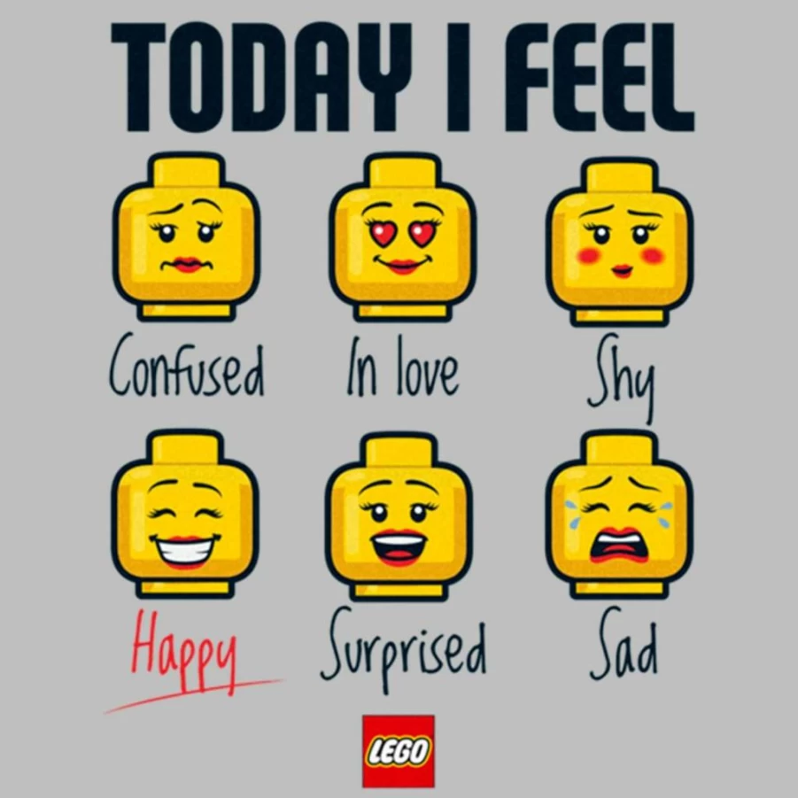 Fifth Sun LEGO Women's Heather Short Sleeve Graphic Tee - Iconic Expressions Collection