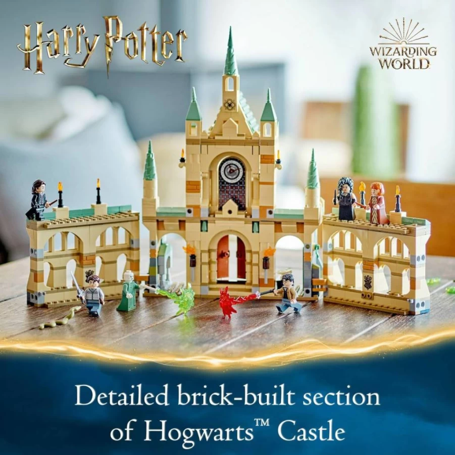 LEGO Harry Potter Hogwarts Castle Battle Set 76415 with 6 Minifigures, Buildable Toy for Kids Ages 9+, Iconic Scene Recreate for Boys and Girls