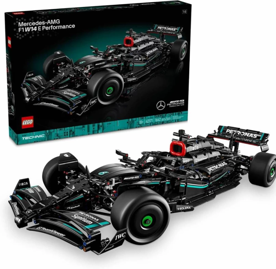 LEGO Technic Mercedes-AMG F1 W14 E Performance 42171 Building Kit for Adults, Formula 1 Race Car Model with Realistic Details, 18+ Engineering Toy, Ideal Father's Day Gift