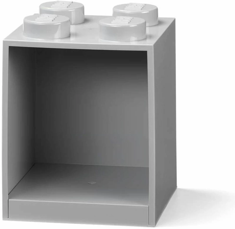 Room Copenhagen LEGO Brick Shelf Box - Stackable, Wall-Mountable Storage Compartment for LEGO Bricks - 8-Stud Design, Black Organizer for Toys & Display