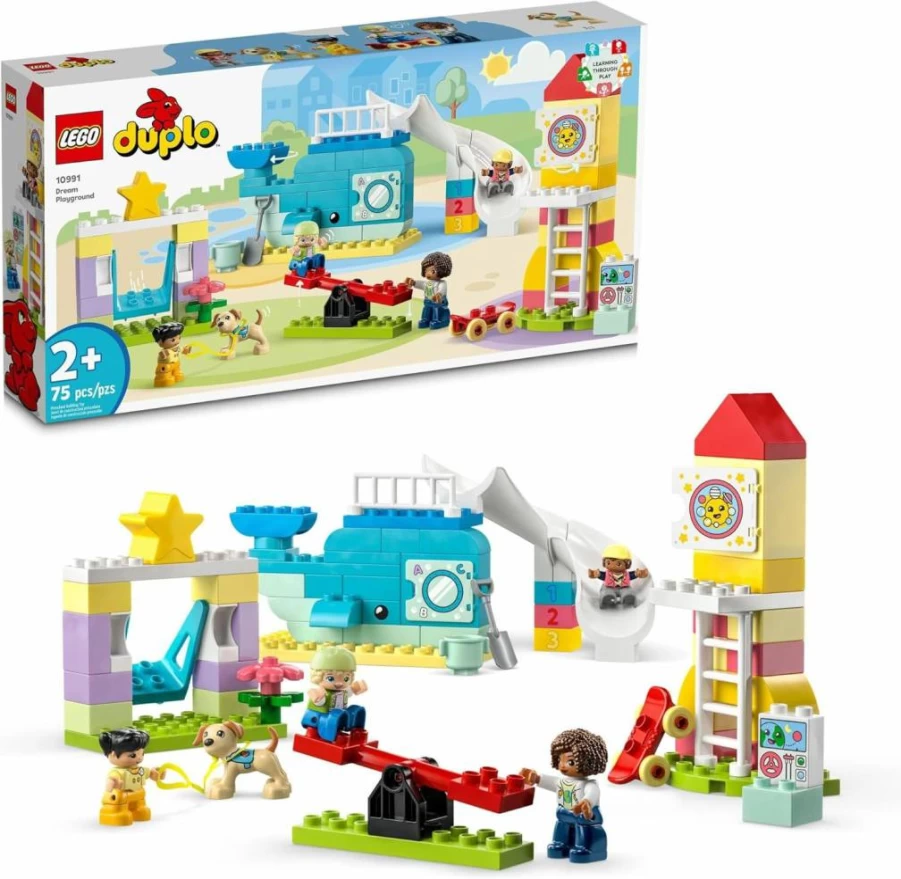 LEGO DUPLO Dream Playground 10991 STEM Building Toy Set for Toddlers - Letters, Numbers & Imaginative Play for Boys & Girls