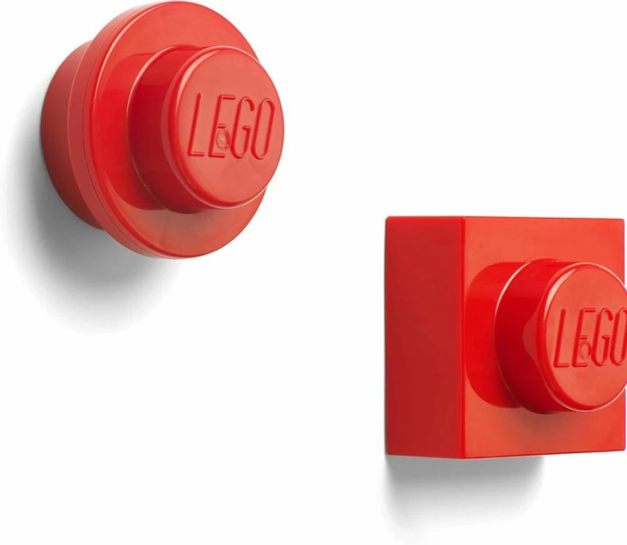 Room Copenhagen LEGO Magnet Set - 2-Piece Black Fridge & Whiteboard Magnets (40101733)