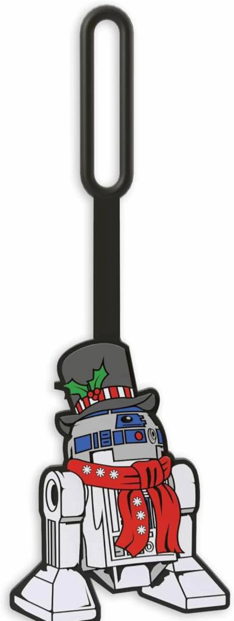 IQ Star Wars R2-D2 Silicone Luggage Tag - 6.5 Inch Writable Travel ID Tag for Suitcase, Backpack & Bags