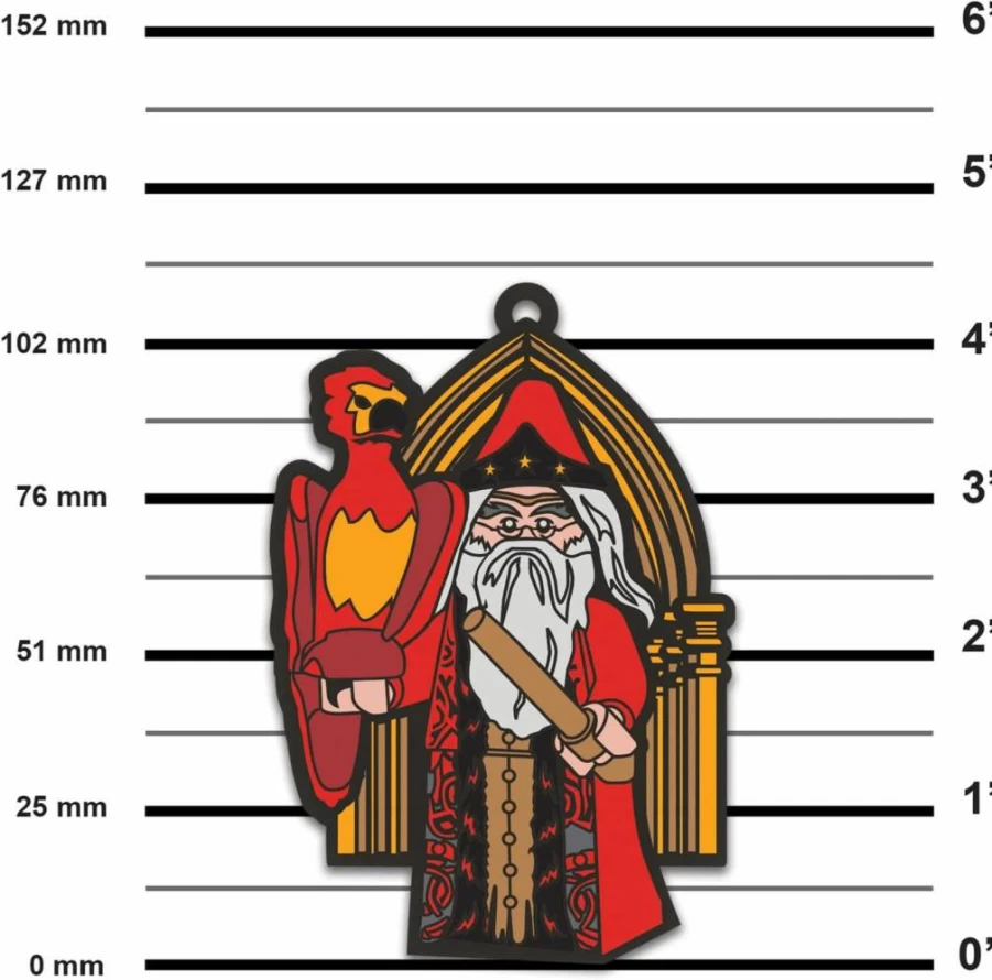 IQ Harry Potter Dumbledore Silicone Fridge Magnet - 4 Inch Collectible Toy for Kids, Kitchen & Locker Decor (53282)