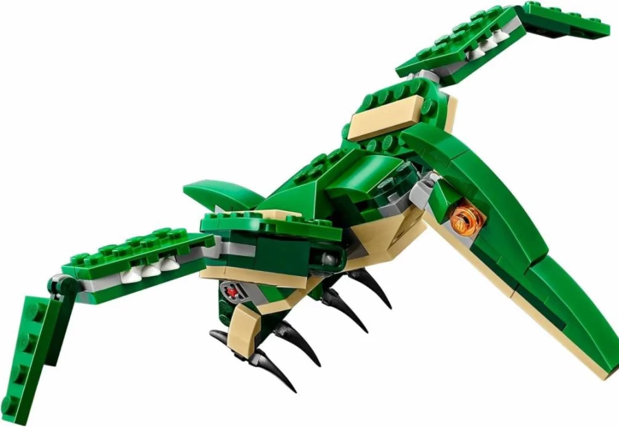 LEGO Creator 3-in-1 Mighty Dinosaur Building Set (31058) – Build T-Rex, Triceratops, or Pterodactyl – Creative STEM Toy Gift for Kids Ages 7-12 – Official LEGO Dinosaur Toy for Boys & Girls