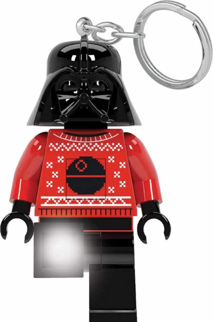 IQ LEGO Star Wars Darth Vader Key Light - 3" Tall LED Desk Lamp with Holiday Ugly Sweater Design - Ke173H