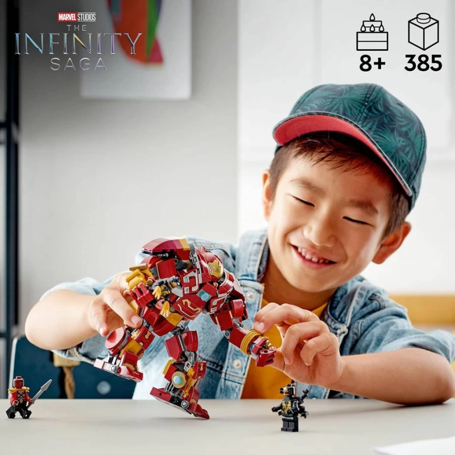 LEGO Marvel Avengers Hulkbuster 76247 Building Set with Hulk Minifigure, Infinity War Wakanda Battle Model Kit for Kids & Collectors