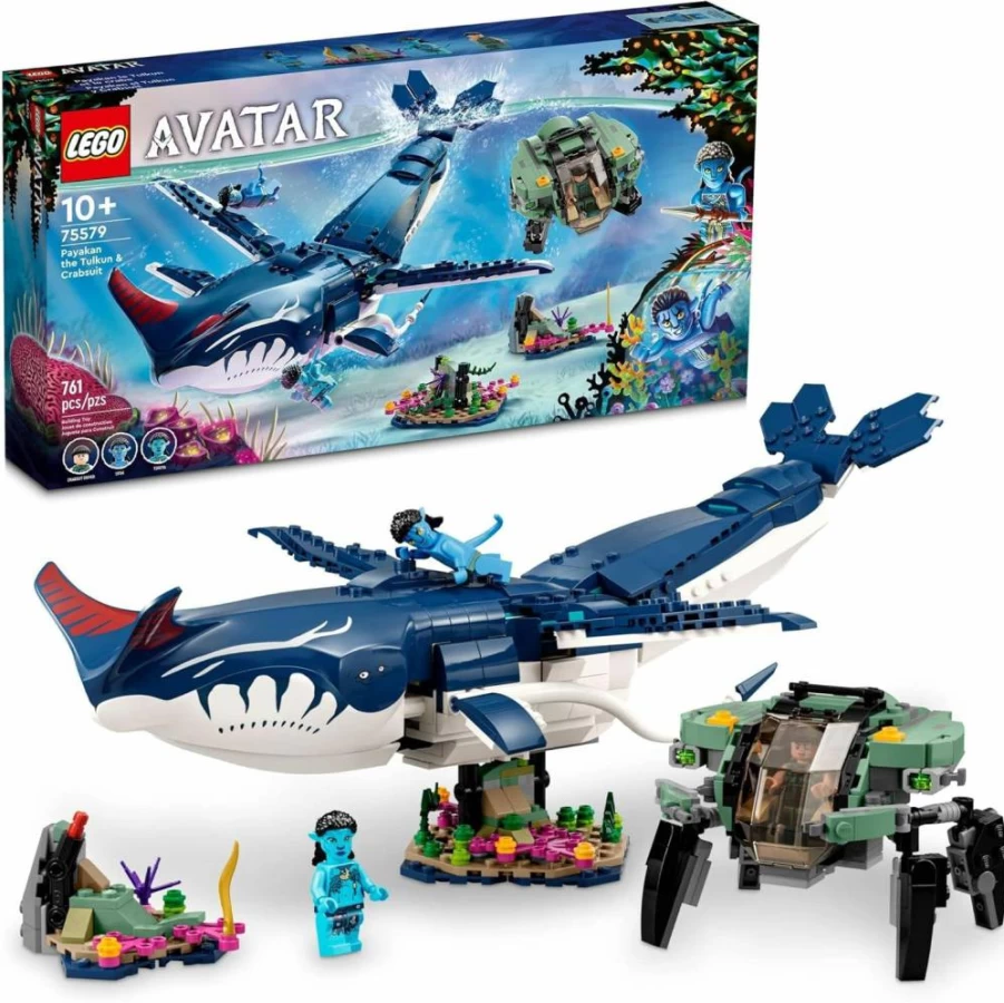 LEGO Avatar The Way of Water Payakan The Tulkun & Crabsuit 75579 Building Set, Movie Underwater Adventure with Whale Creature and Crab Mecha Action Figure
