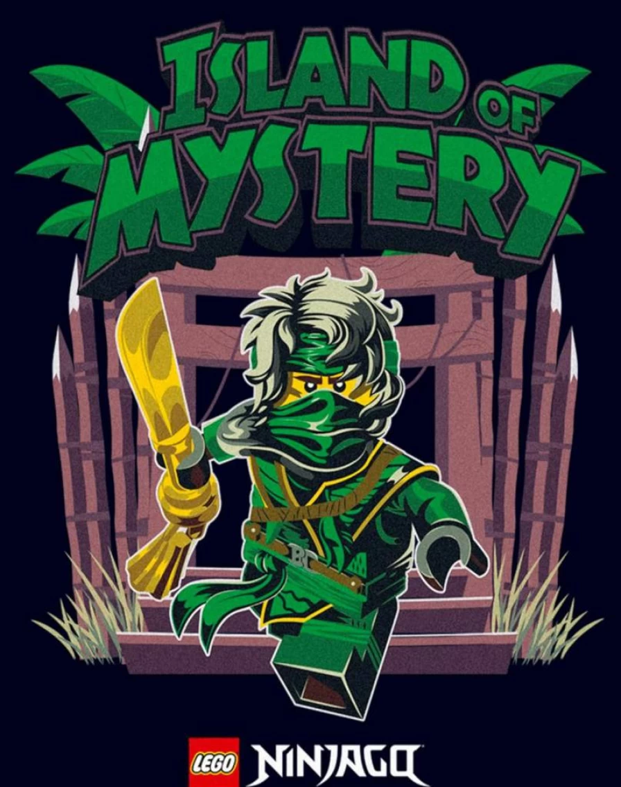 Fifth Sun Men's Lego Ninjago Green Ninja T-Shirt - Mystery Island Short Sleeve Tee