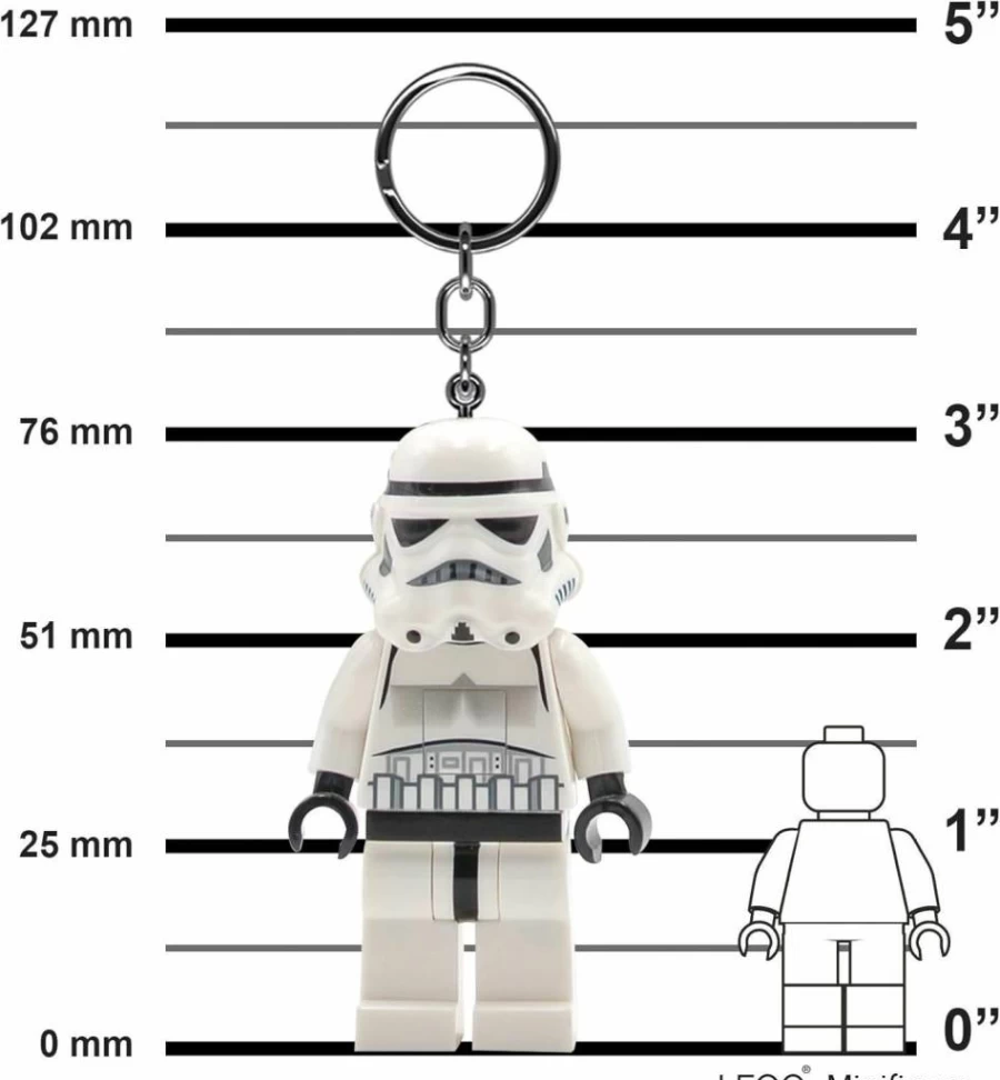 IQ Star Wars Stormtrooper 3-Inch LED Keychain Light - Ke12H, Portable Desk Lamp for Fans