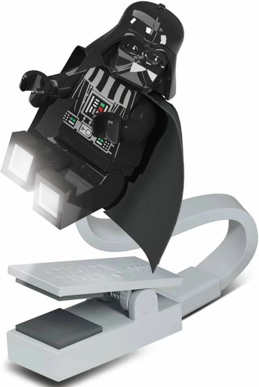 IQ Star Wars Darth Vader LED Book Light for Reading, Kids Night Light, Black Desk Lamp with Flexible Arm (Model CL28)