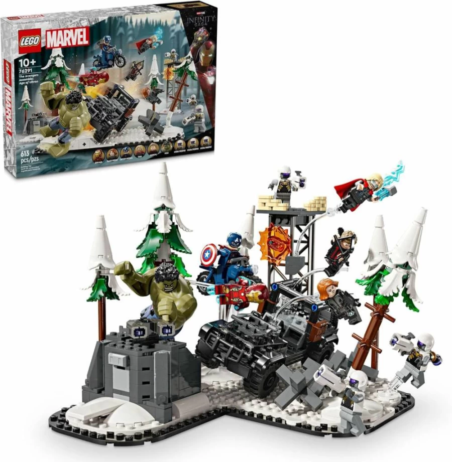 LEGO Marvel Avengers Age of Ultron 76291 Building Toy Set with 6 Superhero Minifigures - Creative Gift for Kids Ages 10+ | Official LEGO Marvel Super Heroes Construction Kit