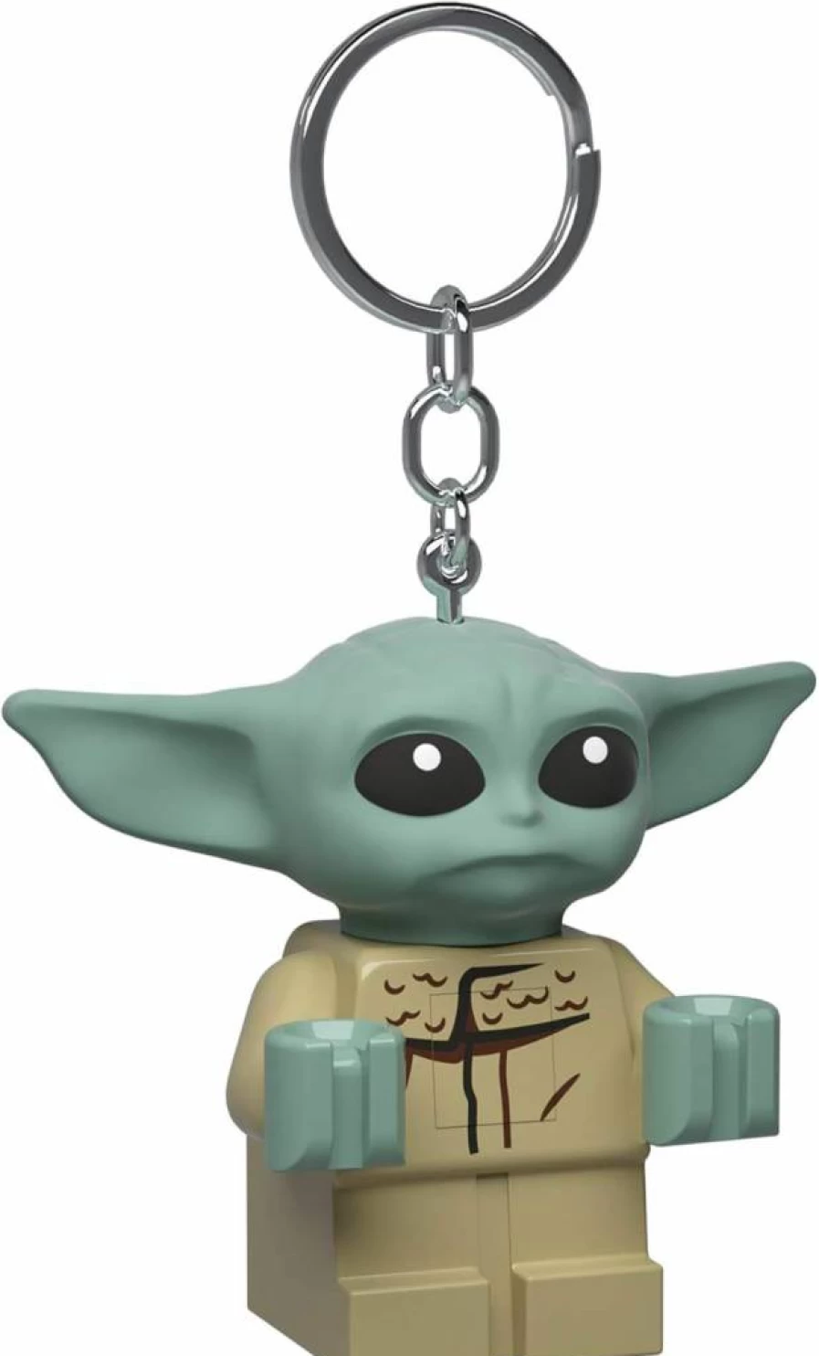 IQ Star Wars The Mandalorian Grogu Keychain Light - 2.5" LED Figure Toy - Baby Yoda Collectible Gift