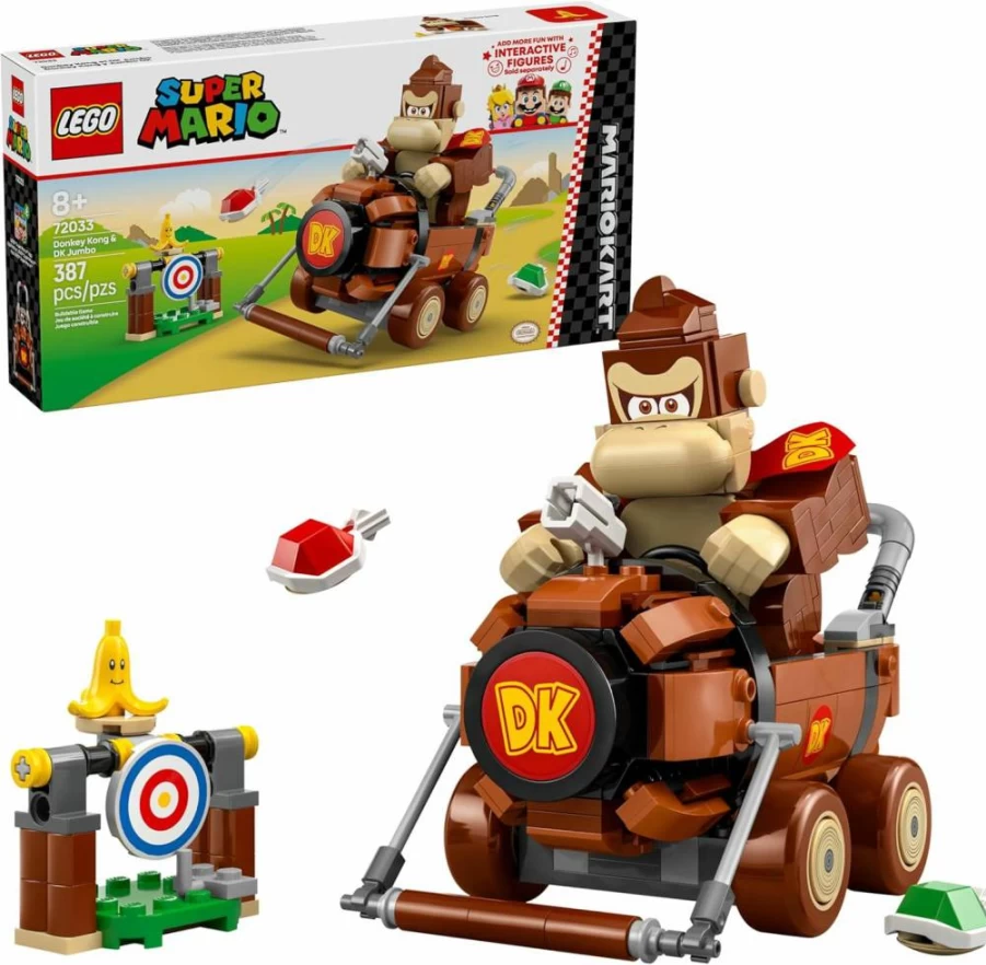 LEGO Mario Kart Donkey Kong Building Set 72033 - Nintendo Collectible Toy for Kids Ages 8+, Creative Gift for Boys and Girls, DK Jumbo Figure Included