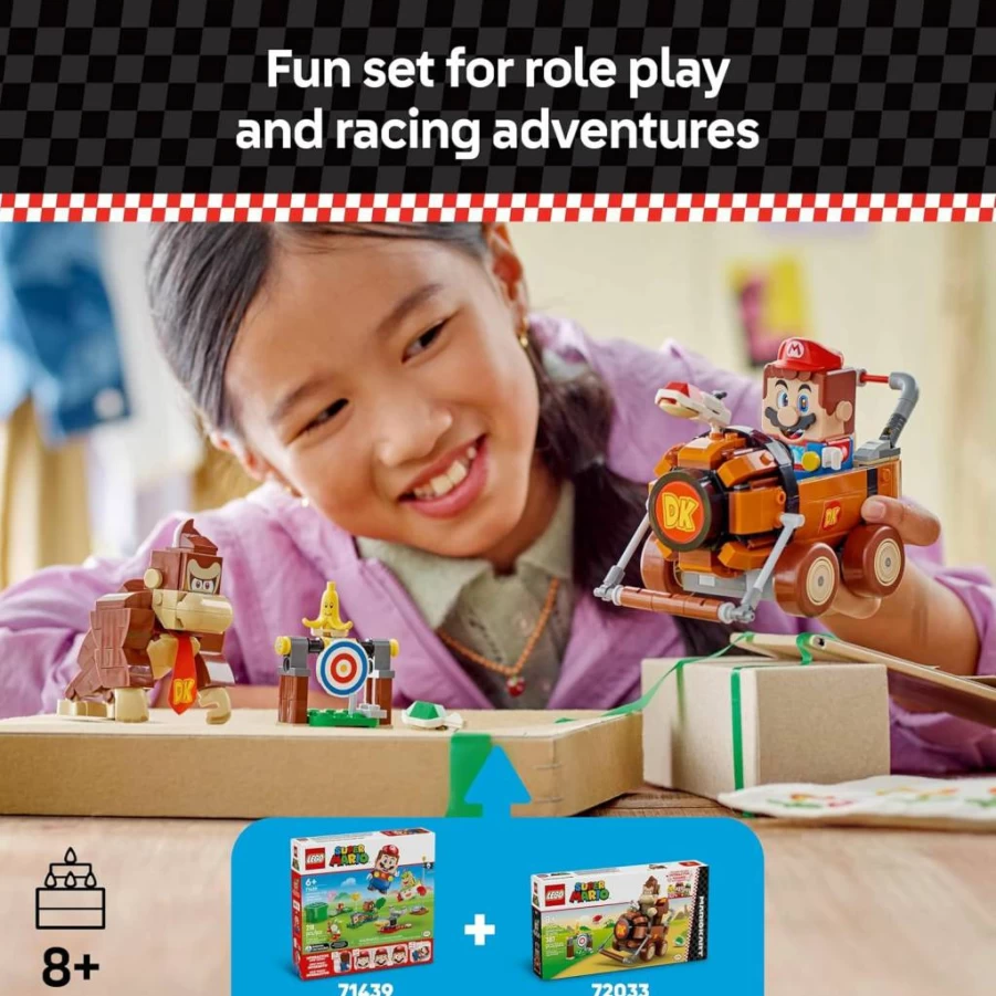 LEGO Mario Kart Donkey Kong Building Set 72033 - Nintendo Collectible Toy for Kids Ages 8+, Creative Gift for Boys and Girls, DK Jumbo Figure Included
