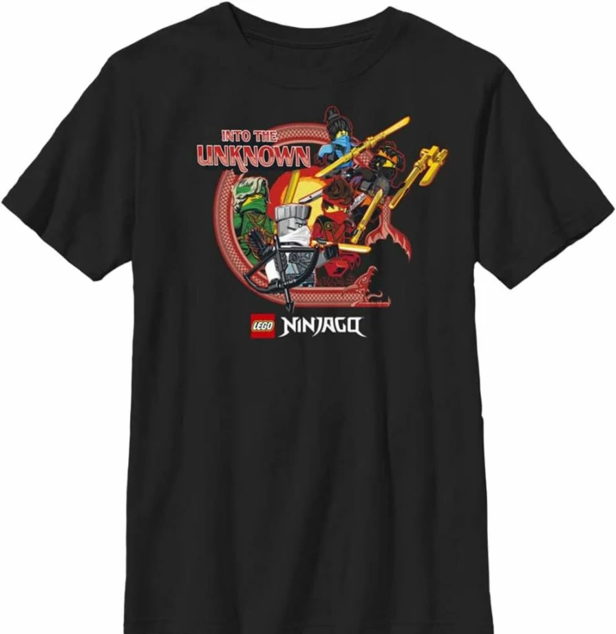 Fifth Sun Boys' Lego Ninjago Into The Unknown Short Sleeve Graphic Tee Shirt for Kids