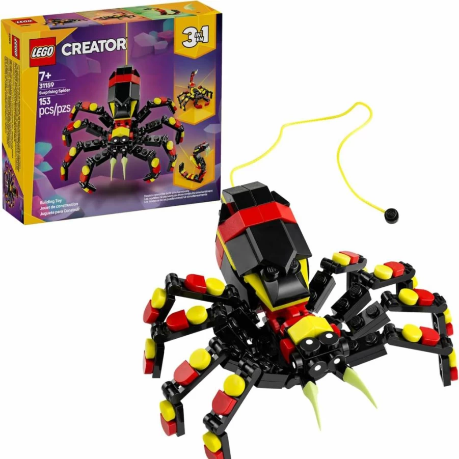 LEGO Creator 3in1 Wild Animals Building Toy Set 31159 - Build Spider, Scorpion or Snake - Creative Gift for Kids Ages 7+ - Boys & Girls Birthday Present