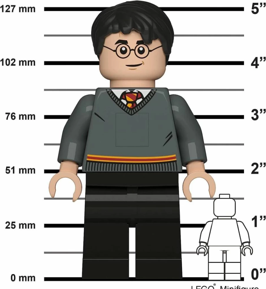 IQ Harry Potter LED Torch Flashlight with 5" Collectible Lego-Style Figure - Official Wizarding World Merchandise
