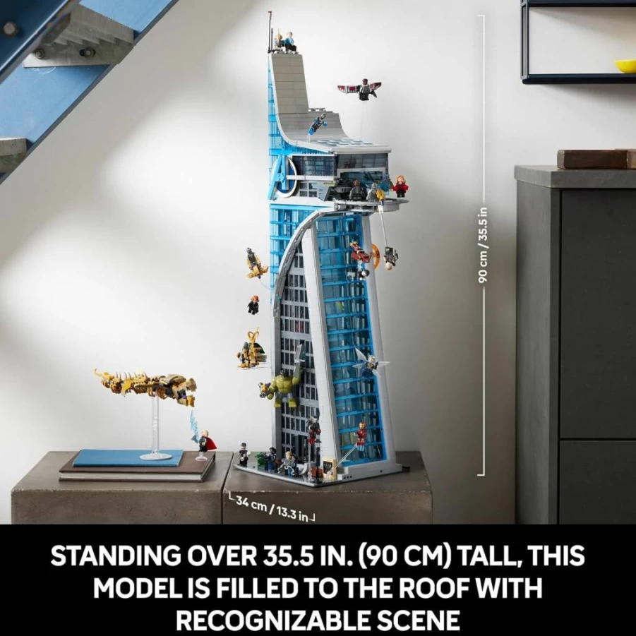LEGO Marvel Avengers Tower 76269 Building Set with 31 Minifigures, Iconic HQ Model, Movie Scenes & Accessories for Marvel Fans
