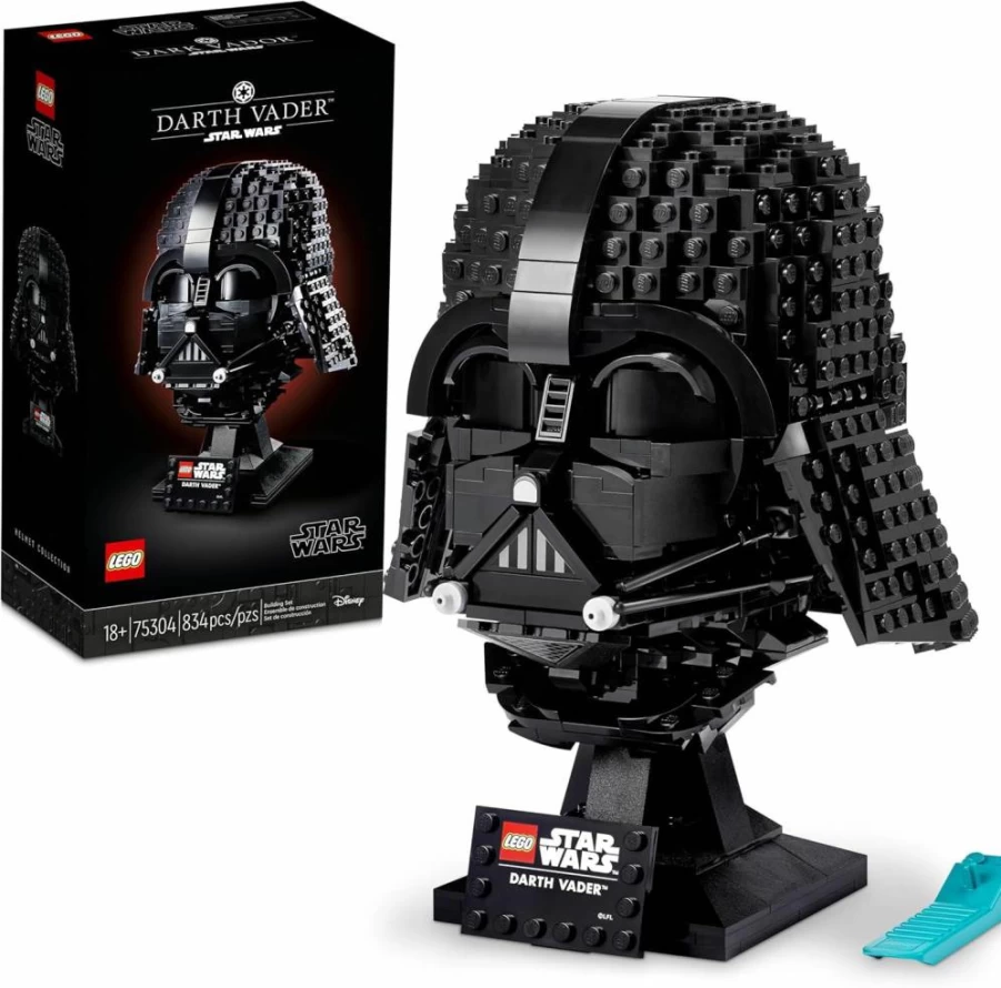 LEGO Star Wars Darth Vader Helmet Building Kit 75304 - Collectible Model Set for Adults, DIY Display Mask, Perfect Gift for Star Wars Fans