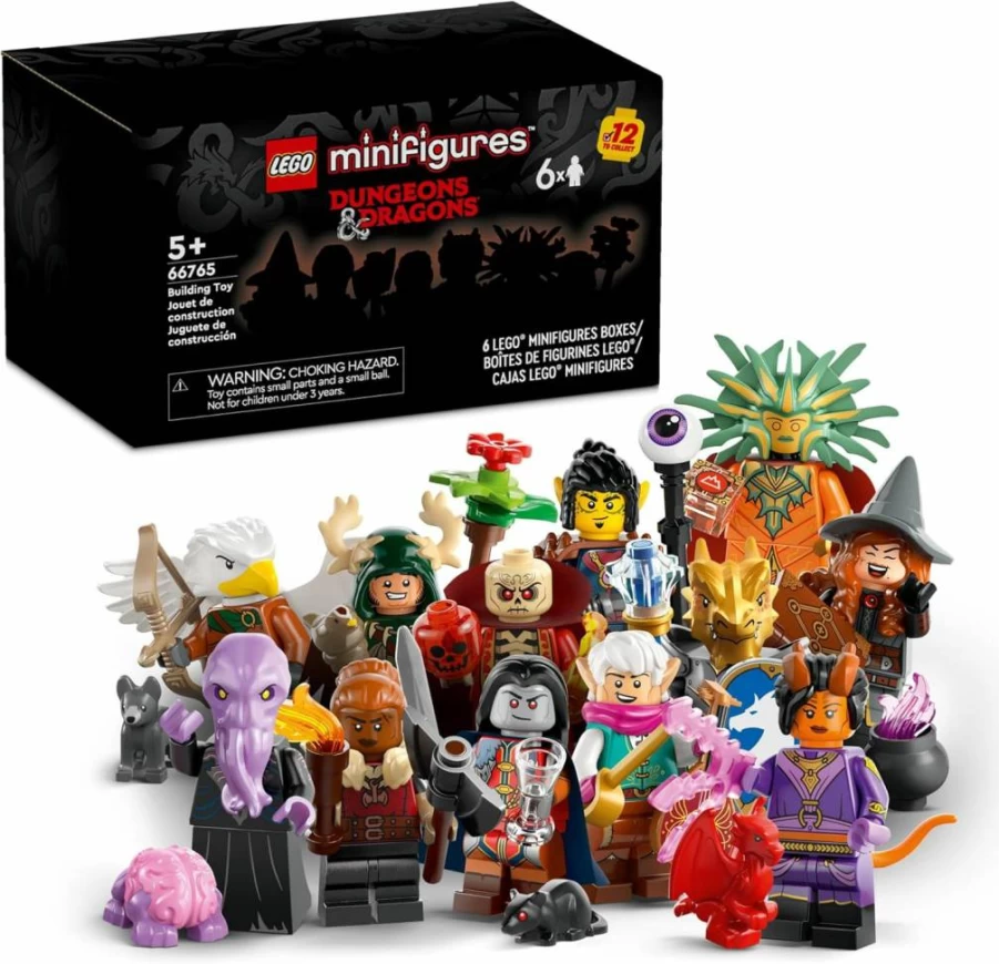 LEGO Dungeons & Dragons Minifigures 6-Pack (66765) - Collectible Toy for Kids & Adults Ages 5+ - D&D Gift for Boys & Girls