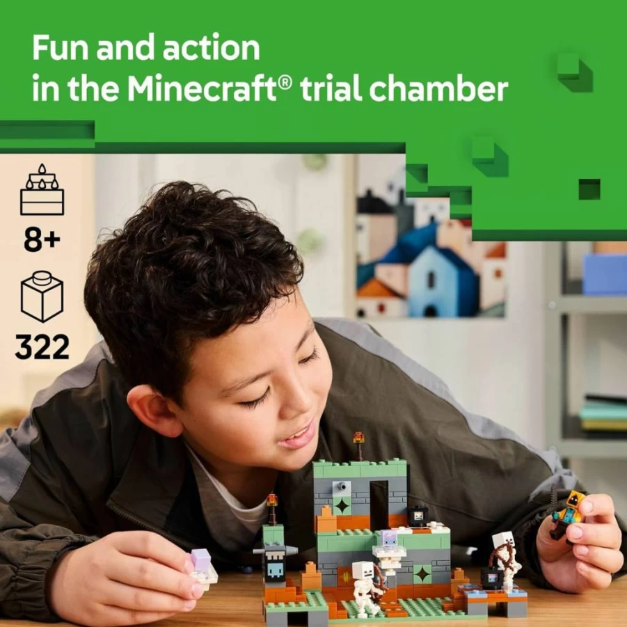 LEGO Minecraft 21271 The Trial Chamber Building Set with Shadow Hoodie Minifigure - Creative Construction Toy for Kids Ages 8+ - Perfect Birthday Gift for Boys and Girls