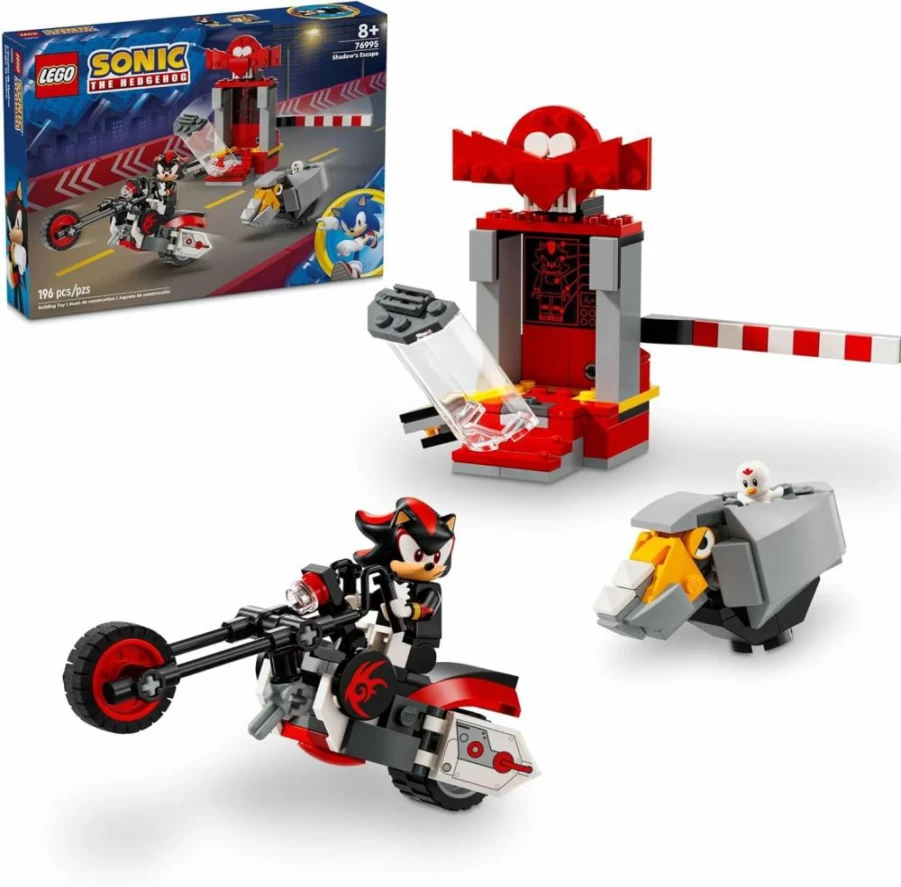 LEGO 76995 Sonic The Hedgehog Building Set with Shadow Figure & Motorcycle, Kids Gaming Toy for Ages 8+, Creative Gift for Gamers