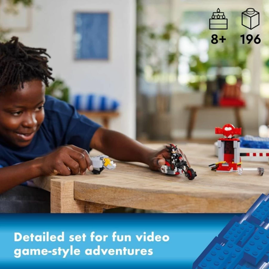 LEGO 76995 Sonic The Hedgehog Building Set with Shadow Figure & Motorcycle, Kids Gaming Toy for Ages 8+, Creative Gift for Gamers